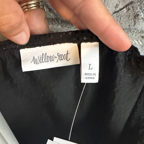Willow Black Satin Top - Picture 2 of 6